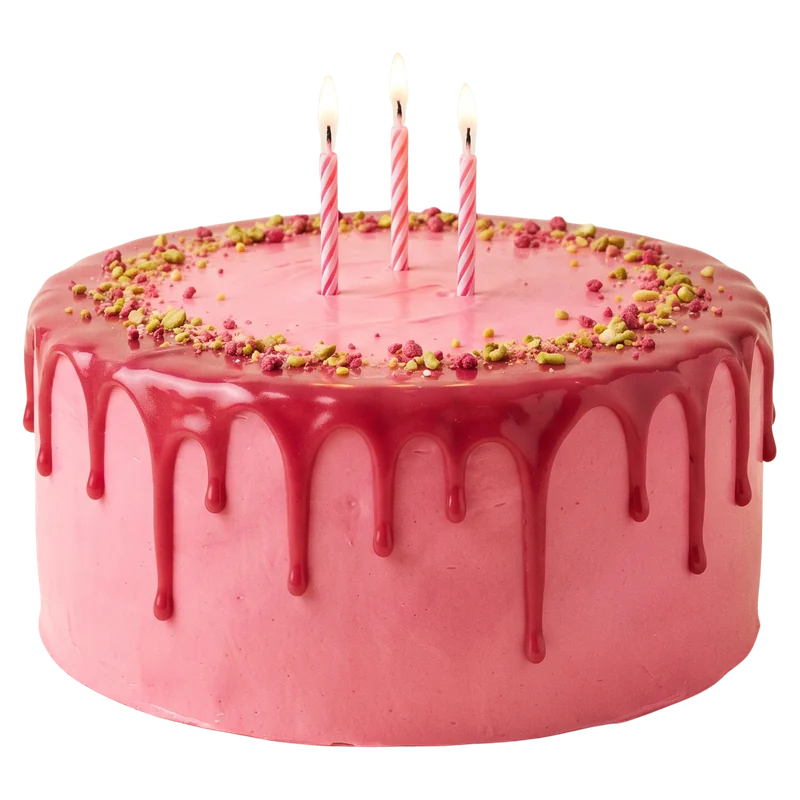 Bolo de aniversário com velas